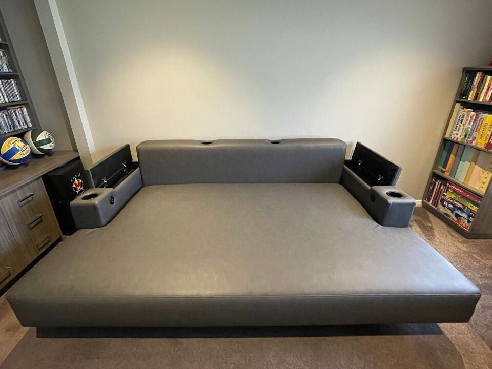 2.2M X 1.8M DREAMCOAT DAYBED - WITH UPGRADED MATERIAL - Leisure Lounges