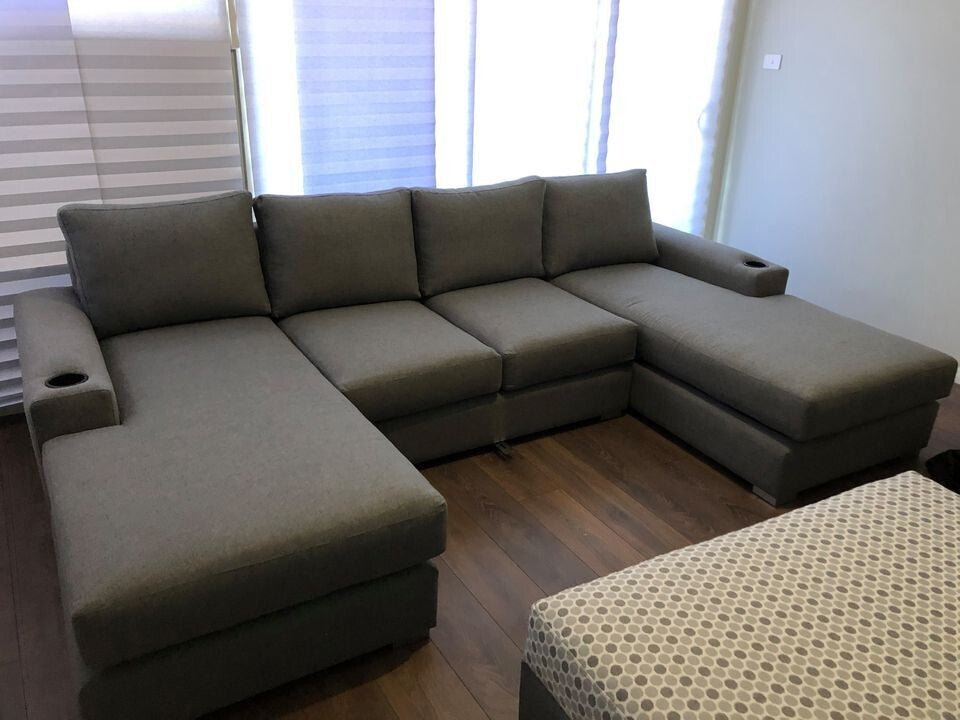 2800mm Larkham Double Chaise lounge with 4 Seats - Leisure Lounges