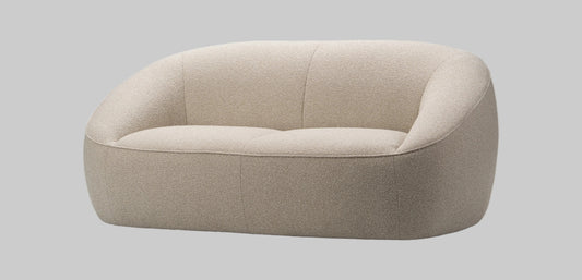 Beige sofa on a grey background
