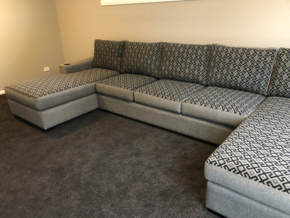 Larkham Dual chaise sofa - 4 meters wide