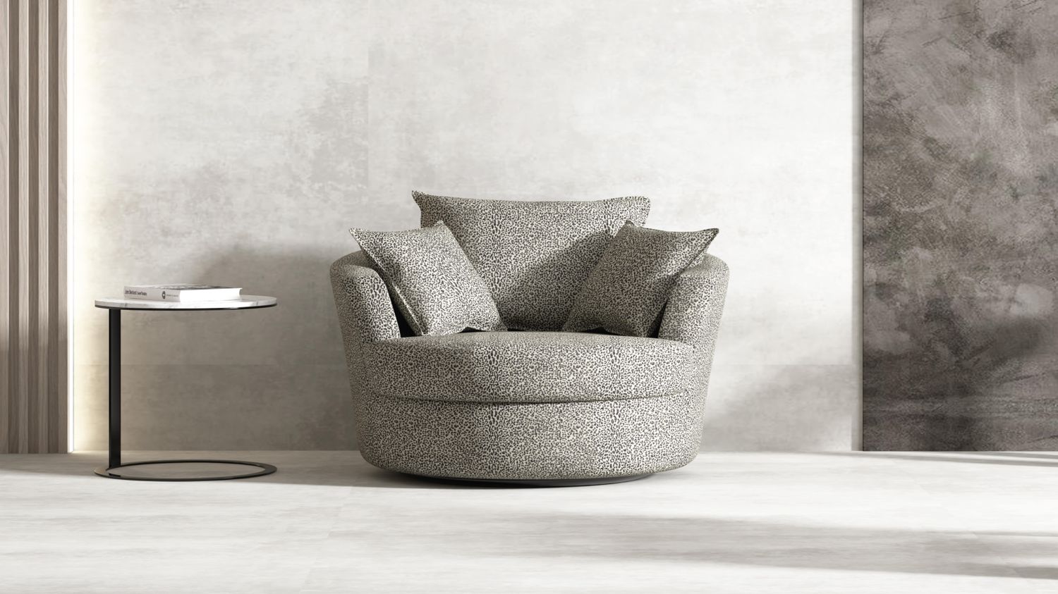 Leopard Swivel Chair - Leisure Lounges