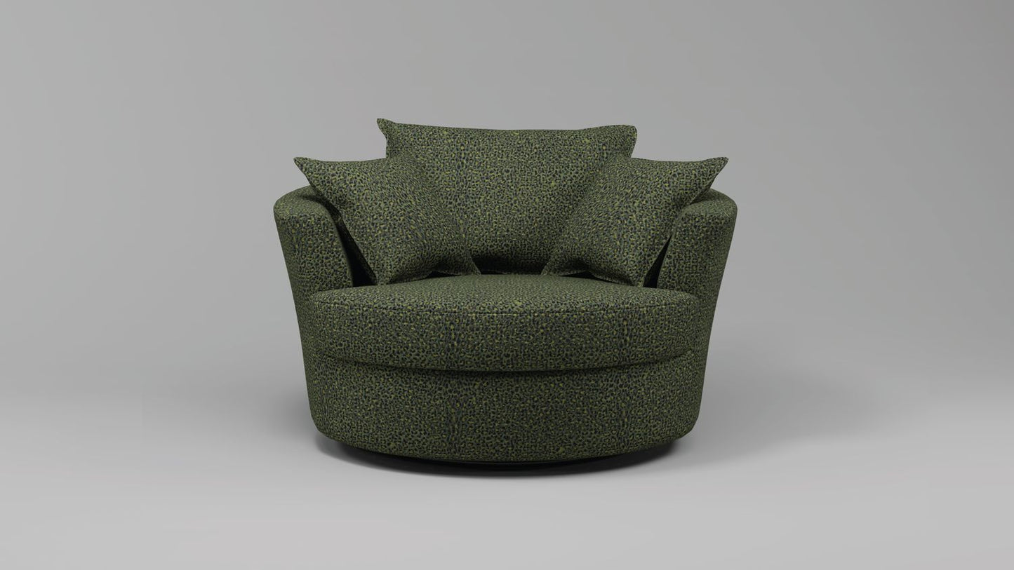 Leopard Swivel Chair - Leisure Lounges