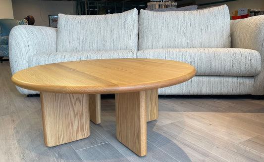 Round Coffee table - Solid American Oak - Leisure Lounges