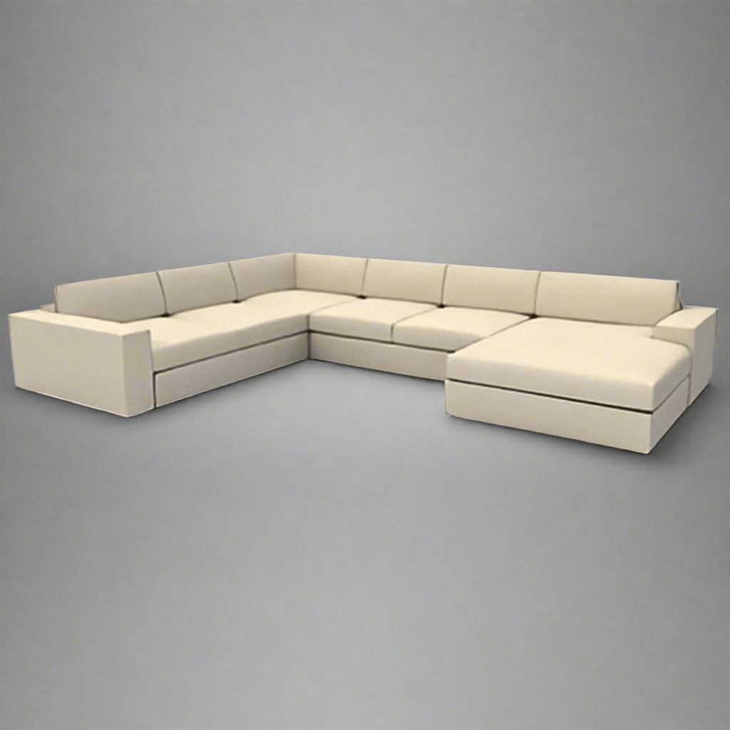 BRENTLEY LEATHER LARGE MODULAR LOUNGE - Leisure Lounges