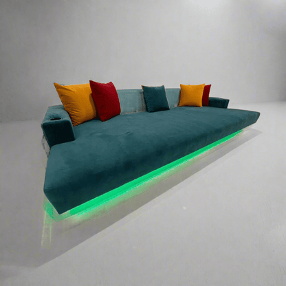 Dream Coat daybed 3400 x 1800 - Floating base - Lights - Leisure Lounges