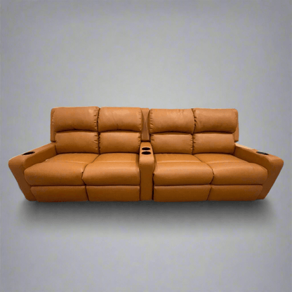 Lima leather manual recliners x 4 package - Leisure Lounges