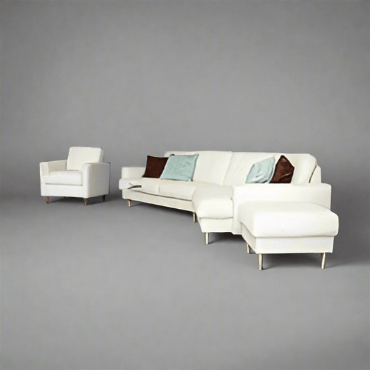 MADISON SLANT CHAISE WITH OTTOMAN - Leisure Lounges